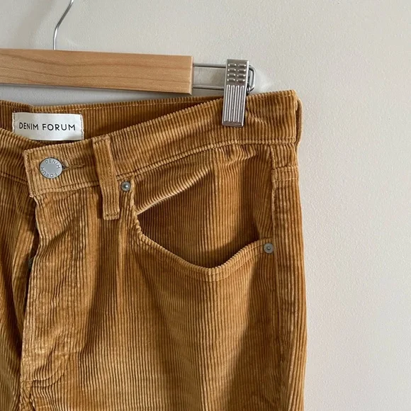 Aritzia Denim Forum The Yoko High Rise Slim Corduroy Size 30 - Picture 6 of 11